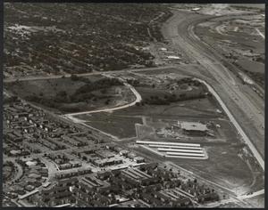 Primary view of object titled '[Aerial View of B.B. Owen Park and Surrounding Area]'.