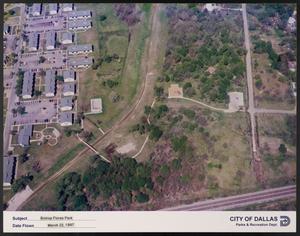 [Aerial View of Bishop Flores Park and Surrounding Area]
