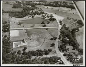 Primary view of object titled '[Aerial View of Churchill Park and Surrounding Area]'.