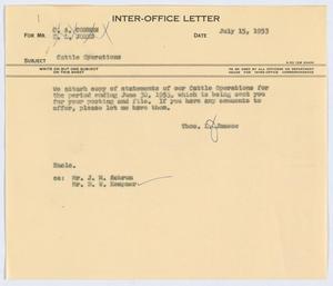 [Letter from T. L. James to C. A. Coburn and C. L. Jones, July 15, 1953]