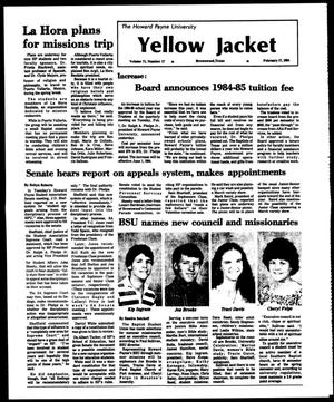 The Howard Payne University Yellow Jacket (Brownwood, Tex.), Vol. 71, No. 17, Ed. 1, Friday, February 17, 1984