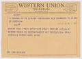 Primary view of [Telegram from Kempner to Thomas Rice Price, September 15, 1956]