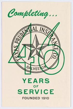[Pamphlet: Texas Prudential Insurance Company Annual Report]