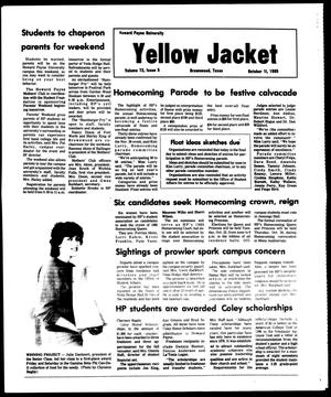 The Howard Payne University Yellow Jacket (Brownwood, Tex.), Vol. 73, No. 5, Ed. 1, Friday, October 11, 1985