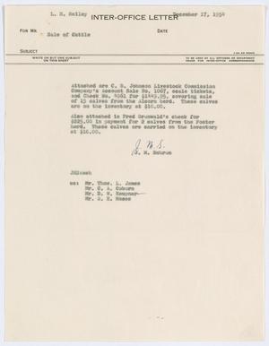 [Letter from J. M. Schrum to L. H. Bailey, December 17, 1954]