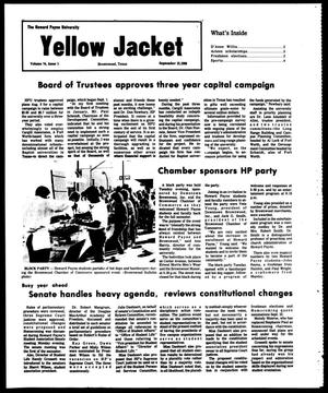 The Howard Payne University Yellow Jacket (Brownwood, Tex.), Vol. 74, No. 1, Ed. 1, Friday, September 12, 1986