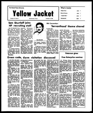 The Howard Payne University Yellow Jacket (Brownwood, Tex.), Vol. 74, No. 6, Ed. 1, Friday, October 24, 1986