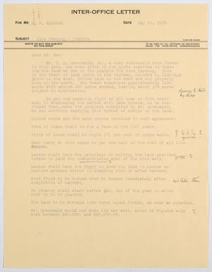 [Letter from T. L. James to D. W. Kempner, May 10, 1954]