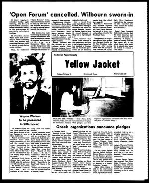 The Howard Payne University Yellow Jacket (Brownwood, Tex.), Vol. 74, No. 16, Ed. 1, Friday, February 20, 1987