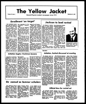 Primary view of object titled 'The Yellow Jacket (Brownwood, Tex.), Vol. [75], No. 1, Ed. 1, Friday, September 18, 1987'.