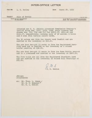 [Letter from J. M. Schrum to L. H. Bailey, March 24, 1955]