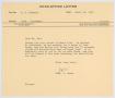 Letter: [Letter from T. L. James to D. W. Kempner, March 16, 1955]