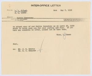 [Letter from T. L. James to C. A. Coburn and C. L. Jones, May 8, 1952]