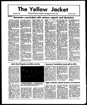 The Yellow Jacket (Brownwood, Tex.), Vol. 75, No. 11, Ed. 1, Friday, December 4, 1987