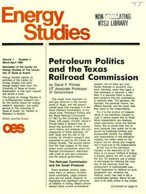 Energy Studies, Volume 7, Number 4, March/April 1982