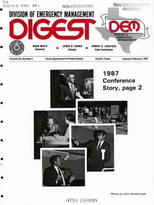 Division of Emergency Management Digest, Volume 33, Number 1, January-February 1987