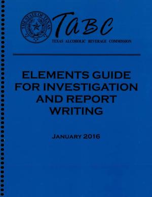 Elements Guide for Investigation and Report Writing