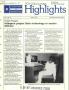 Thumbnail image of item number 1 in: 'Highlights, Volume 6, Number 4, November/December 1988'.
