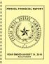 Thumbnail image of item number 1 in: 'Texas Real Estate Commission Annual Financial Report: 2016 [Revised]'.
