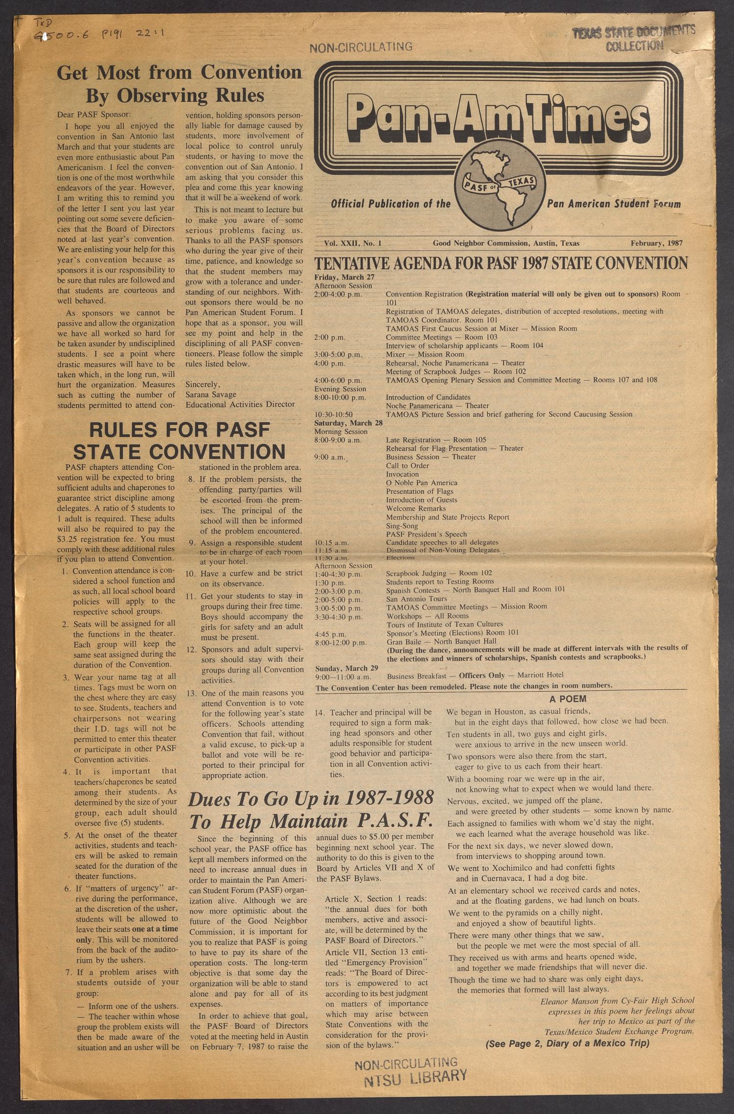 Pan-Am Times, Volume 22, Number 1, February 1987
                                                
                                                    [Sequence #]: 1 of 4
                                                