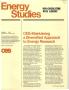 Journal/Magazine/Newsletter: Energy Studies, Volume 4, Number 1, September/October 1978