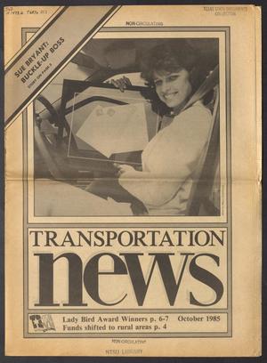 Transportation News, Volume 11, Number 1, October 1985
