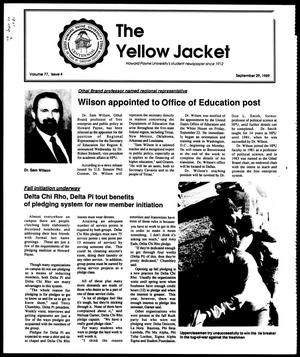 Primary view of The Yellow Jacket (Brownwood, Tex.), Vol. 77, No. 4, Ed. 1, Friday, September 29, 1989