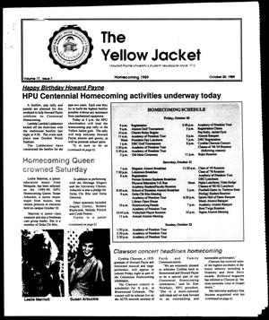 The Yellow Jacket (Brownwood, Tex.), Vol. 77, No. 7, Ed. 1, Friday, October 20, 1989