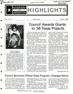 Highlights, Volume 1, Number 4, October 1983
