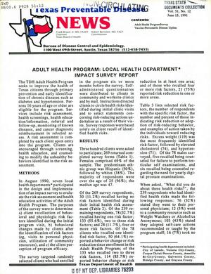 Texas Preventable Disease News, Volume 51, Number 12, June 15, 1991