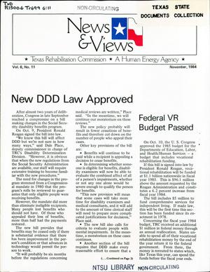 News & Views, Volume 6, Number 11, November 1984