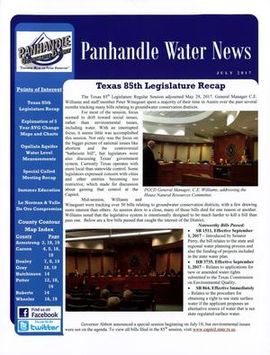 Primary view of object titled 'Panhandle Water News, July 2017'.