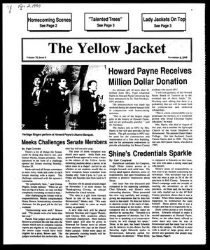 Primary view of object titled 'The Yellow Jacket (Brownwood, Tex.), Vol. 78, No. 8, Ed. 1, Friday, November 2, 1990'.