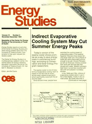Energy Studies, Volume 10, Number 2, November/December 1984