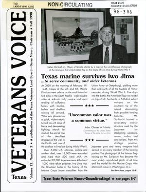 Primary view of object titled 'Veteran's Voice, Volume 12, Number 2, Fall 1998'.