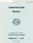 Primary view of Texas Construction Report: February 1987