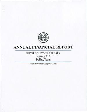 Primary view of object titled 'Texas Fifth Court of Appeals Annual Financial Report: 2017'.