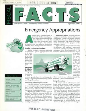 Primary view of object titled 'Fiscal Facts: September 1990'.