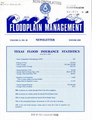 Primary view of Floodplain Management Newsletter, Volume 11, Number 38, Winter 1993