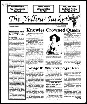 The Yellow Jacket (Brownwood, Tex.), Vol. 80, No. 7, Ed. 1, Friday, October 30, 1992