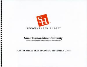 Primary view of object titled 'Sam Houston State University Operating Budget: 2017'.