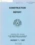 Primary view of Texas Construction Report: August 1987