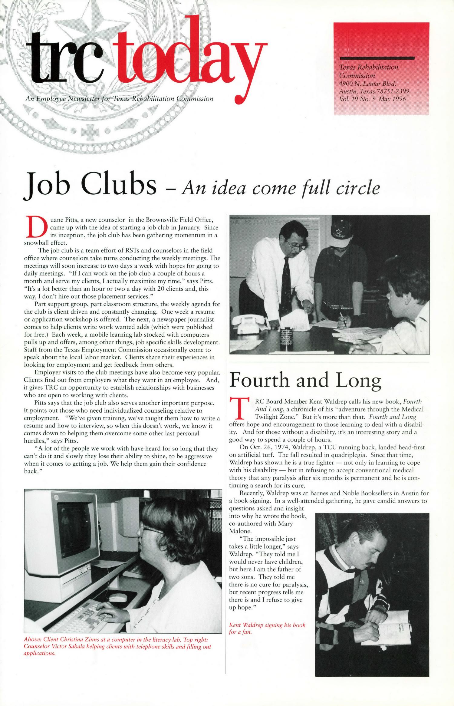 TRC Today, Volume 19, Number 5, May 1996
                                                
                                                    Inside Front Cover
                                                