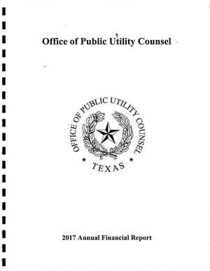 Texas Office of Public Utility Counsel Annual Financial Report: 2017