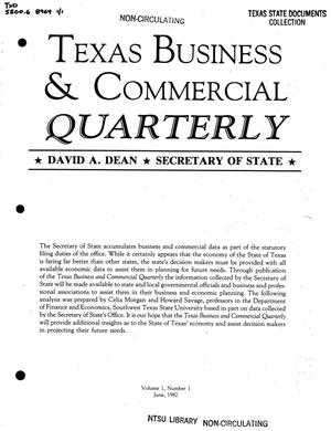 Primary view of object titled 'Texas Business & Commercial Quarterly, Volume 1, Number 1, June 1982'.