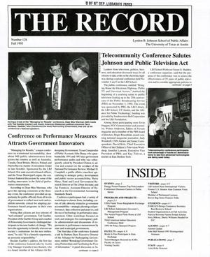 Primary view of object titled 'The Record, Number 128, Fall 1993'.