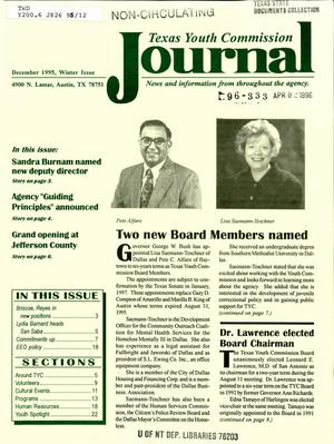 Primary view of object titled 'Texas Youth Commission Journal, December 1995'.