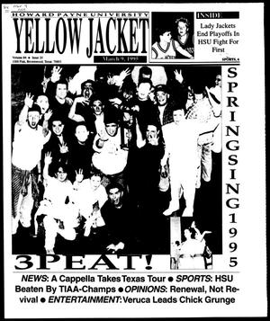 Howard Payne University Yellow Jacket (Brownwood, Tex.), Vol. 84, No. 20, Ed. 1, Thursday, March 9, 1995