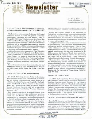 Primary view of object titled 'ILAS Newsletter, Volume 16, Number 3, November/December 1982'.