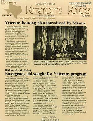 Veteran's Voice, Volume 1, Number 1, March 1983